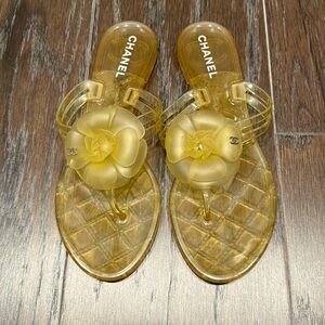 CHANEL Jelly Sandals Size 38
